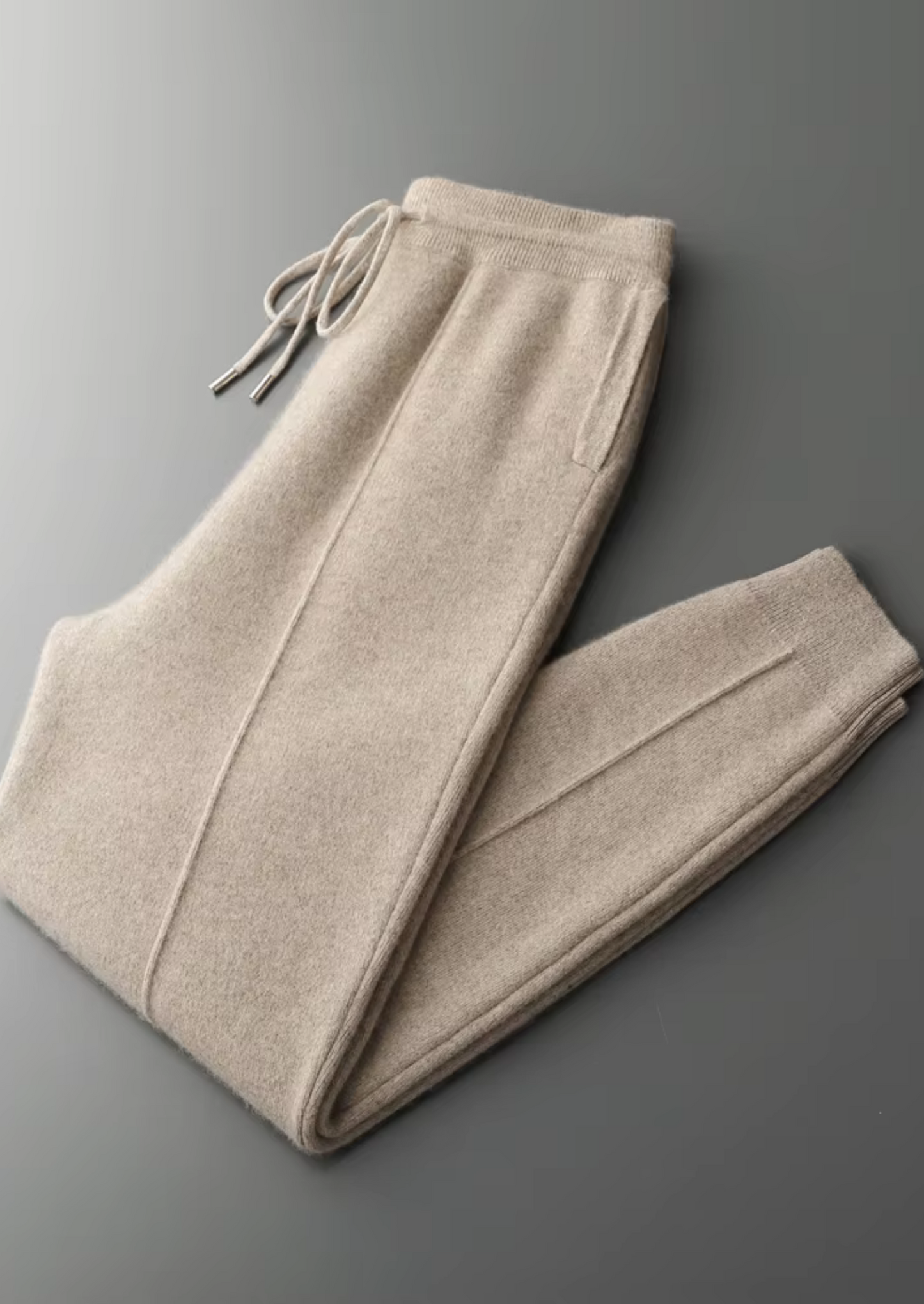 Pure Extra-Fine Merino Wool Sand Luzzo Set