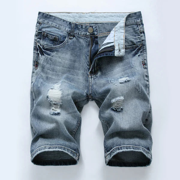 Vintage Ripped Denim Shorts