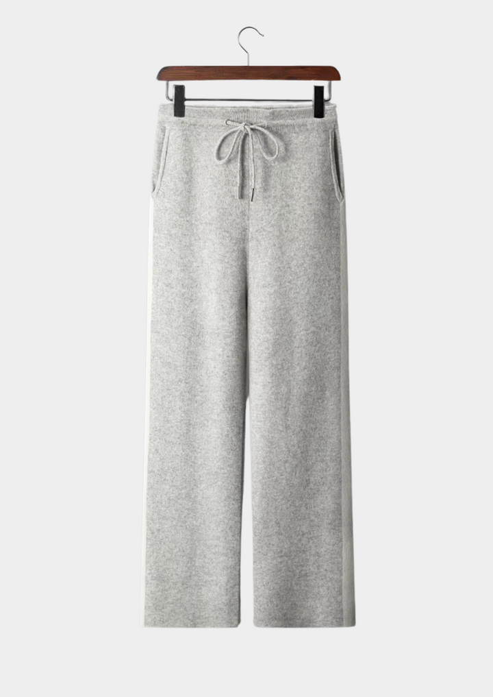 Pure Extra-Fine Merino Wool Wide Leisure Trousers