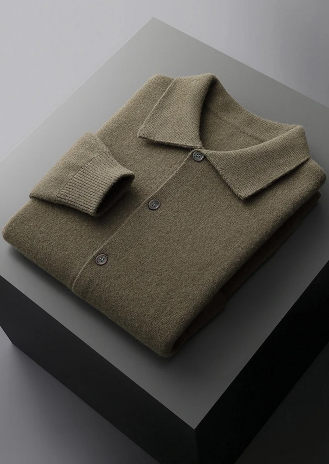 Pure Extra-Fine Merino Wool Button Overshirt