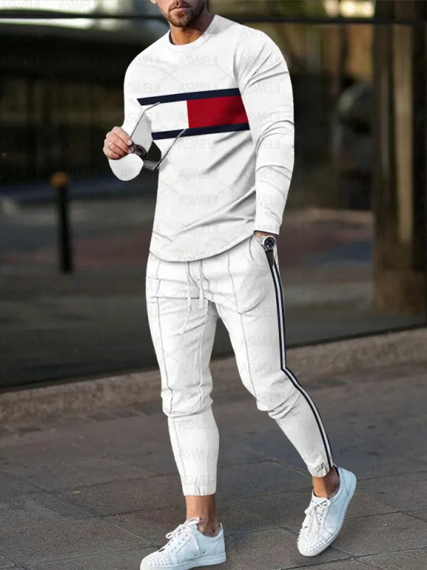 Long Sleeve Casual Two-piece Set - DUVAL