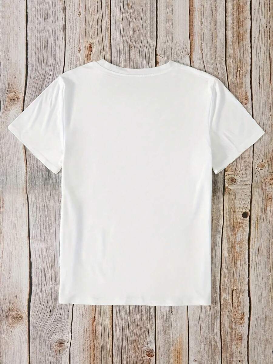 Cross Printed Short Sleeve T-shirt - DUVAL