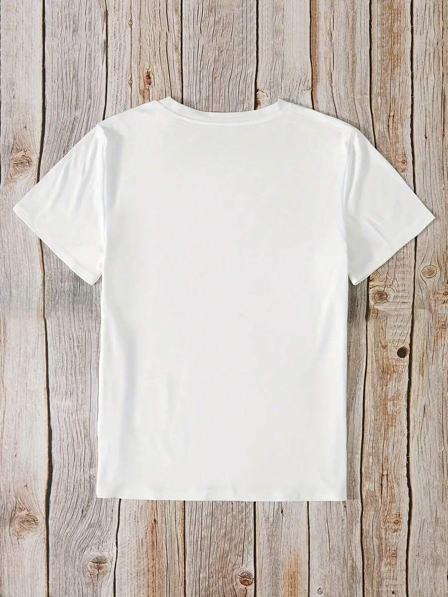 Cross Printed Short Sleeve T-shirt