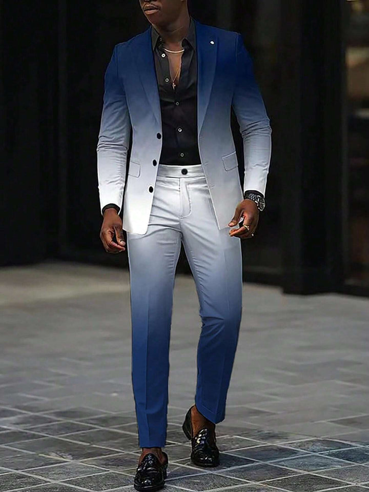 Homme  Gradient Color Suit Set - DUVAL