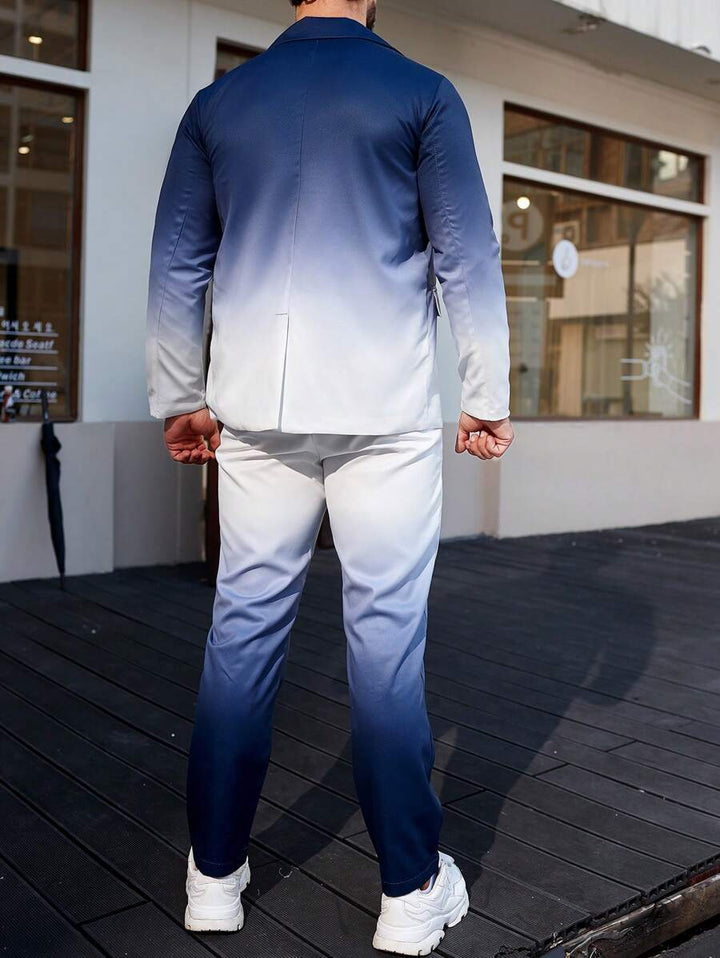 Homme  Gradient Color Suit Set - DUVAL