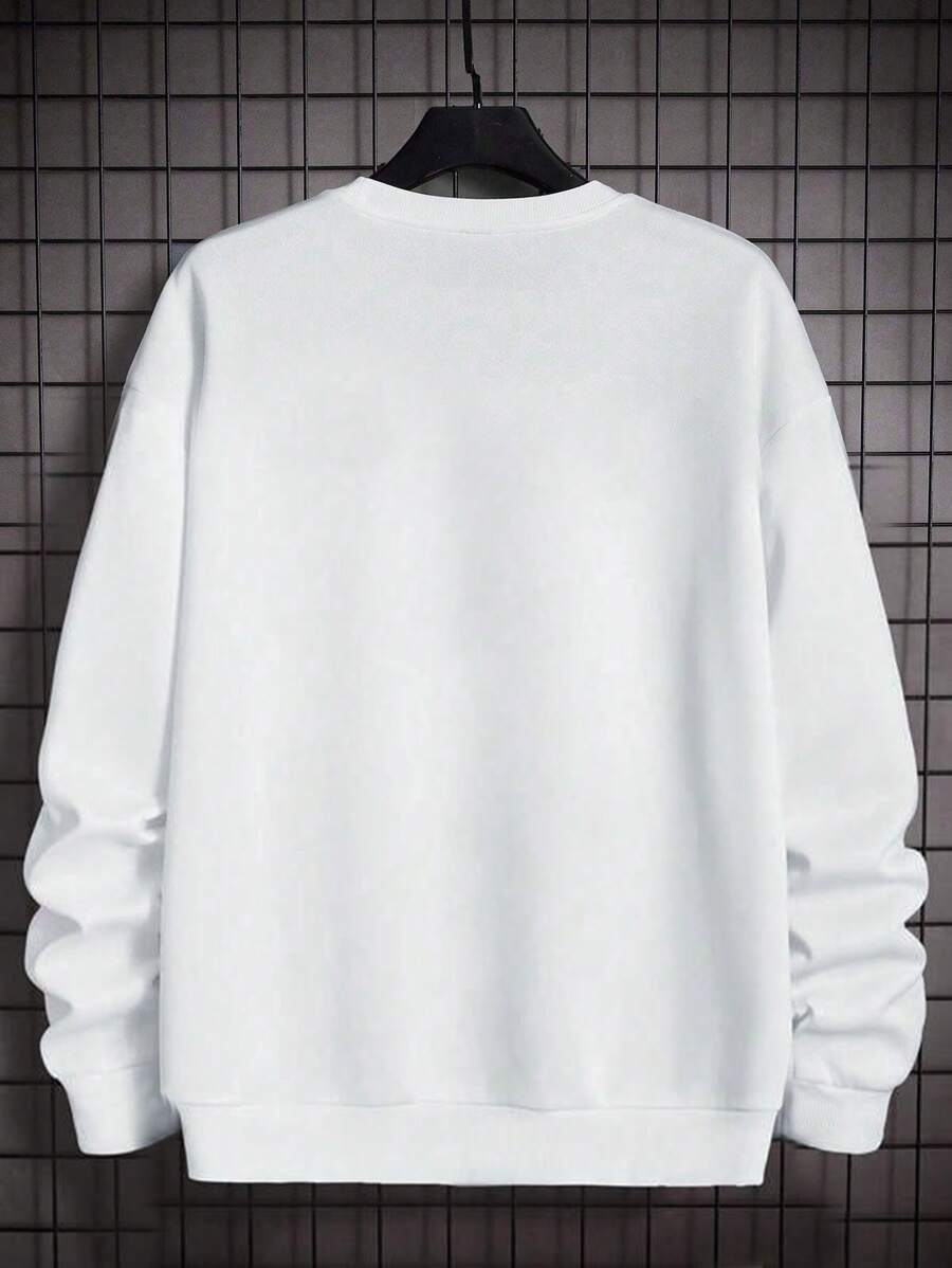 Men Letter Graphic Drop Shoulder Sweatshirt