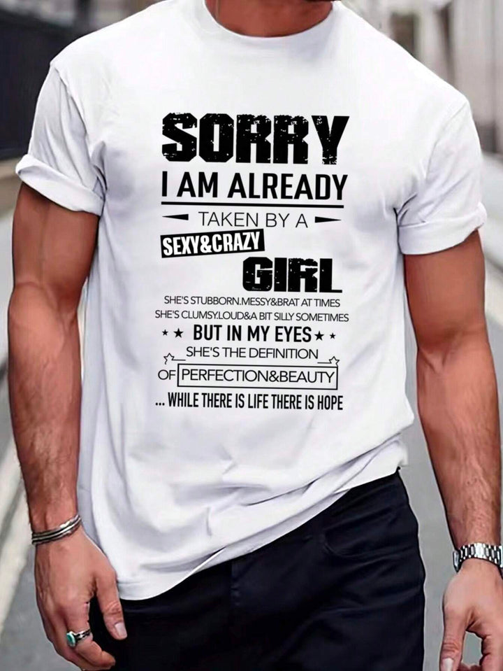Homme  Short Sleeve T-shirt With Slogan Print - DUVAL