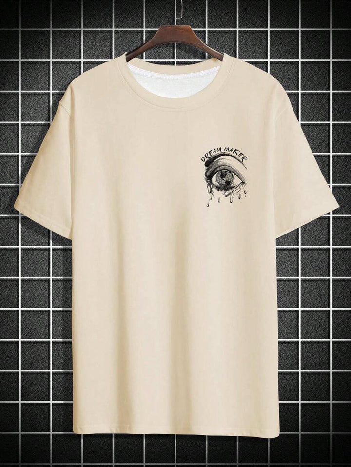 EMRG  Eye &amp; Letter Graphic Drop Shoulder Tee - DUVAL