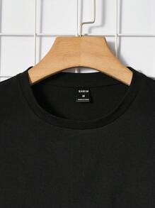Hypemode  Slogan &amp; Cartoon Face Print Tee - DUVAL