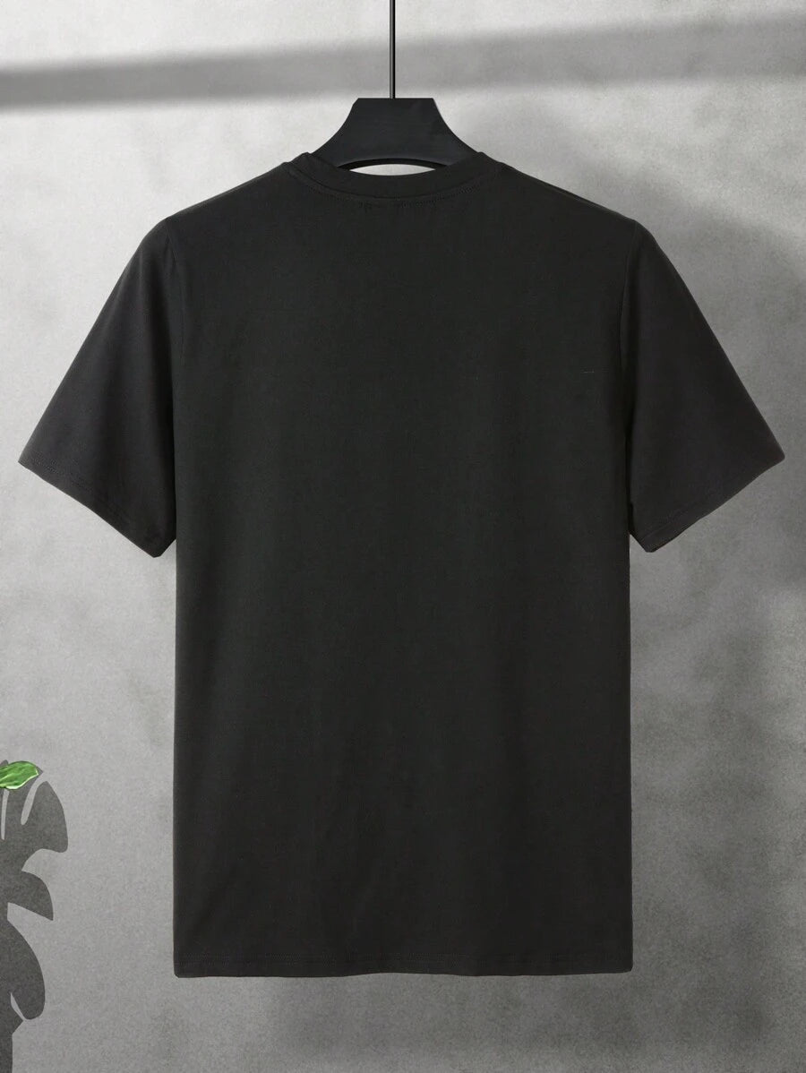 Homme  Short Sleeve T-shirt With Slogan Print - DUVAL