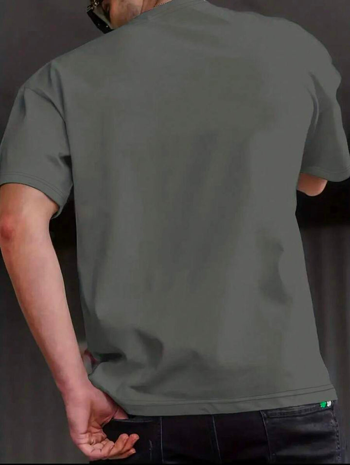 Homme  Short Sleeve T-shirt With Slogan Print - DUVAL