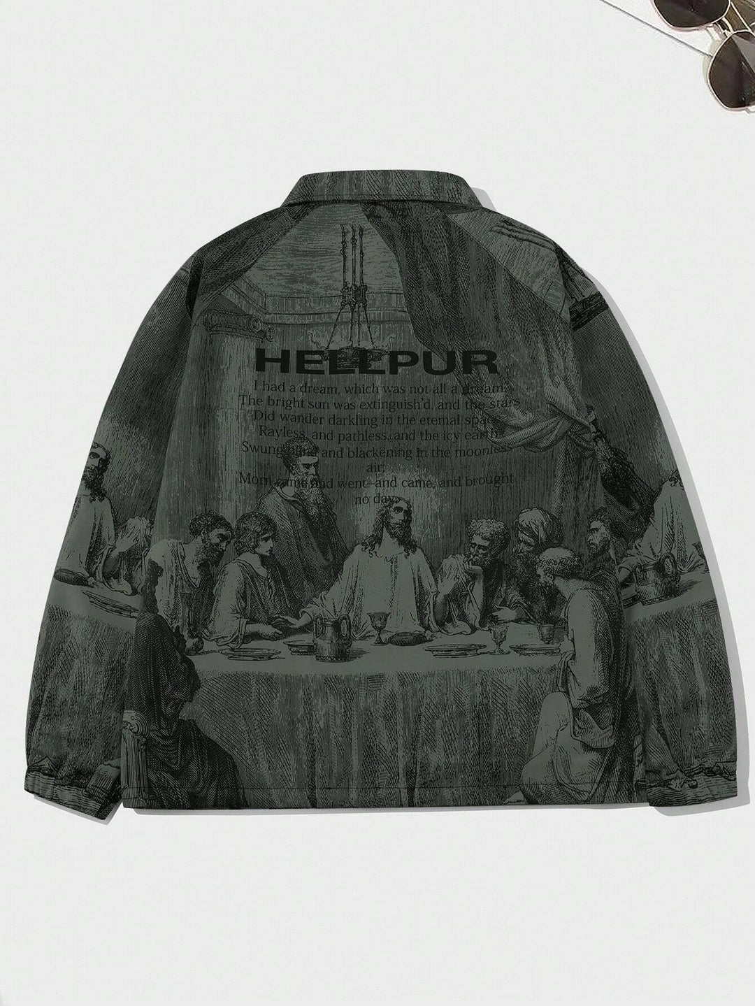 Figure Graphic Raglan Sleeve Jacket - DUVAL