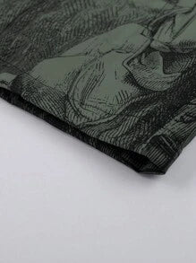 Figure Graphic Raglan Sleeve Jacket - DUVAL