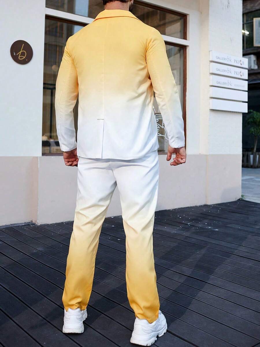 Homme  Gradient Color Suit Set - DUVAL