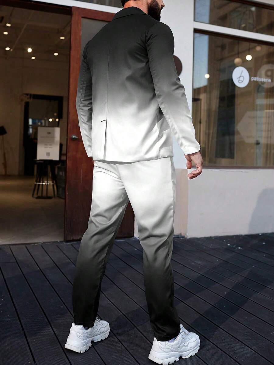 Homme  Gradient Color Suit Set - DUVAL