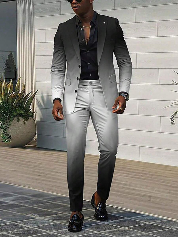 Homme  Gradient Color Suit Set - DUVAL