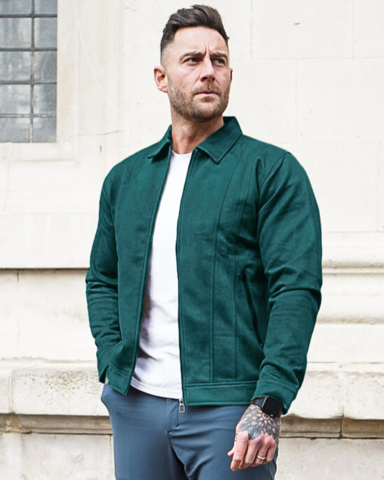 Timeless Suede Bomber Jacket - DUVAL