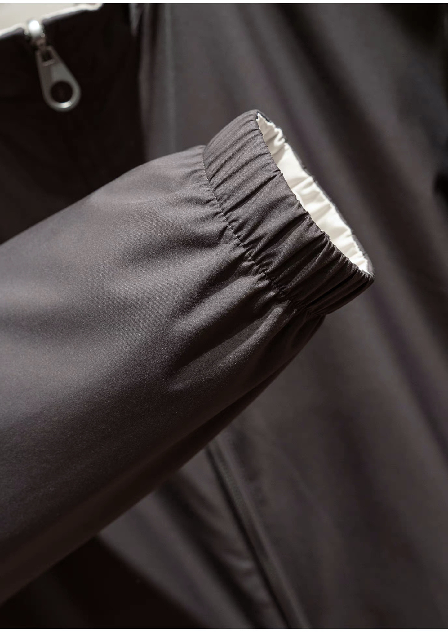 Fog Gray Technical Windbreaker Jacket