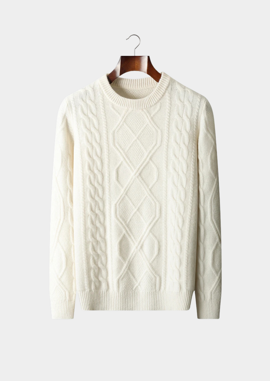 Pure Extra-Fine Merino Wool Wintertime Crewneck