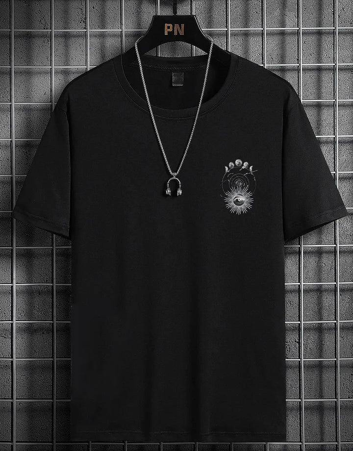 Biological Evolution With Cosmic Art Pattern T-Shirt - DUVAL