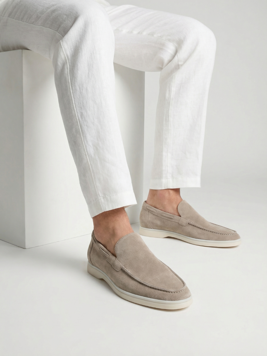 Light Grey Yacht Loafers