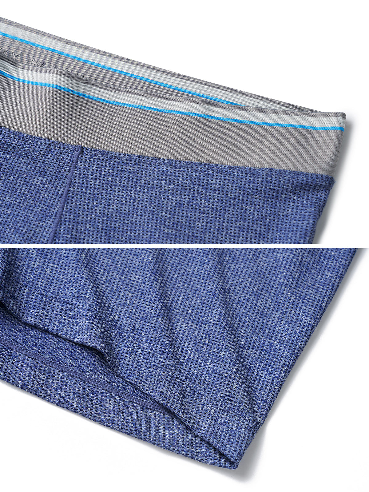 5 Packs AIRFLOW 5" Performance Boxer Brief-Orange/Blue/Charcoal Heather/Navy/Indigo Heather