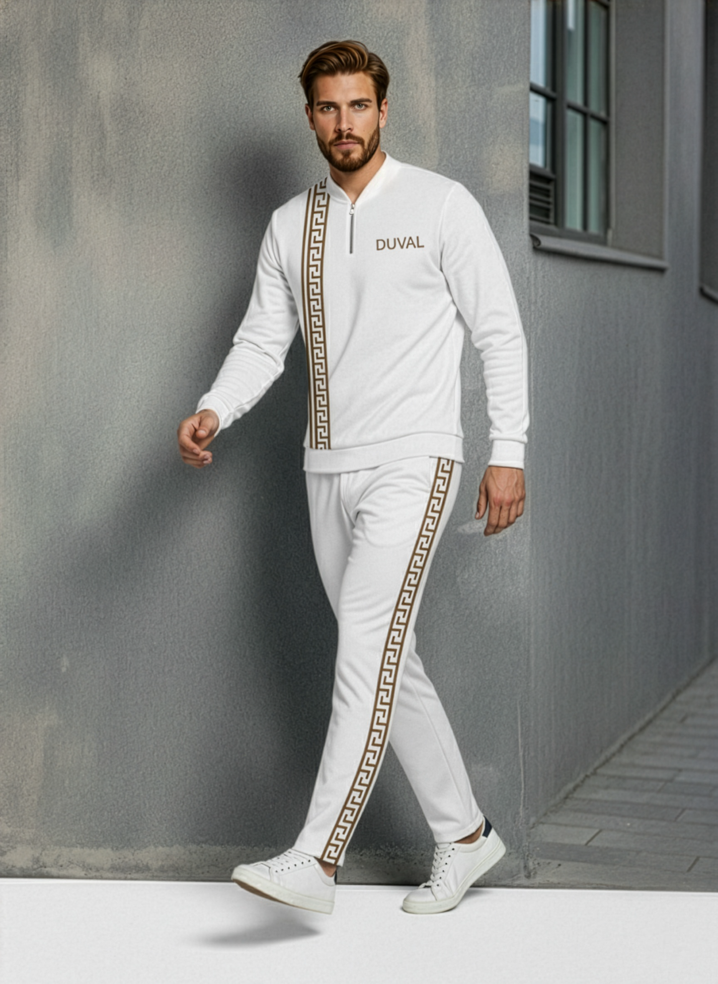 The Bordeaux Half-Zip Sweater Set