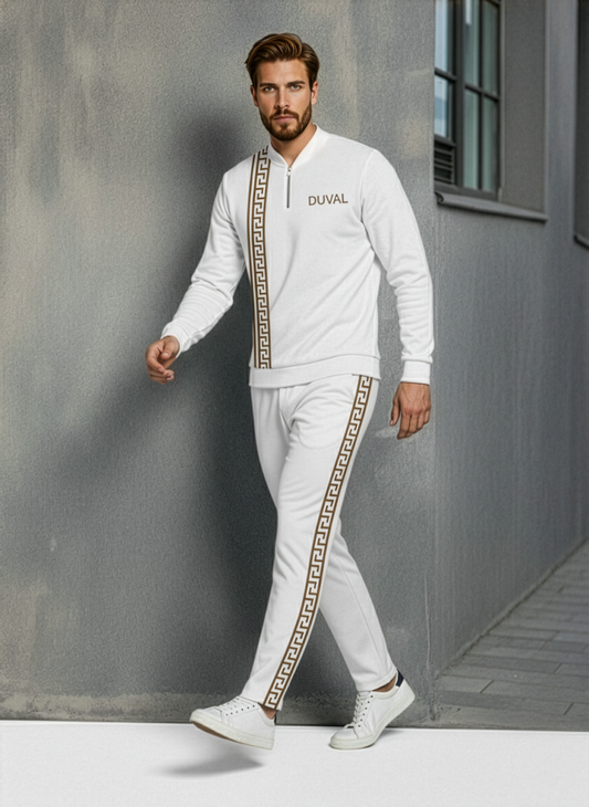 The Bordeaux Half-Zip Sweater Set