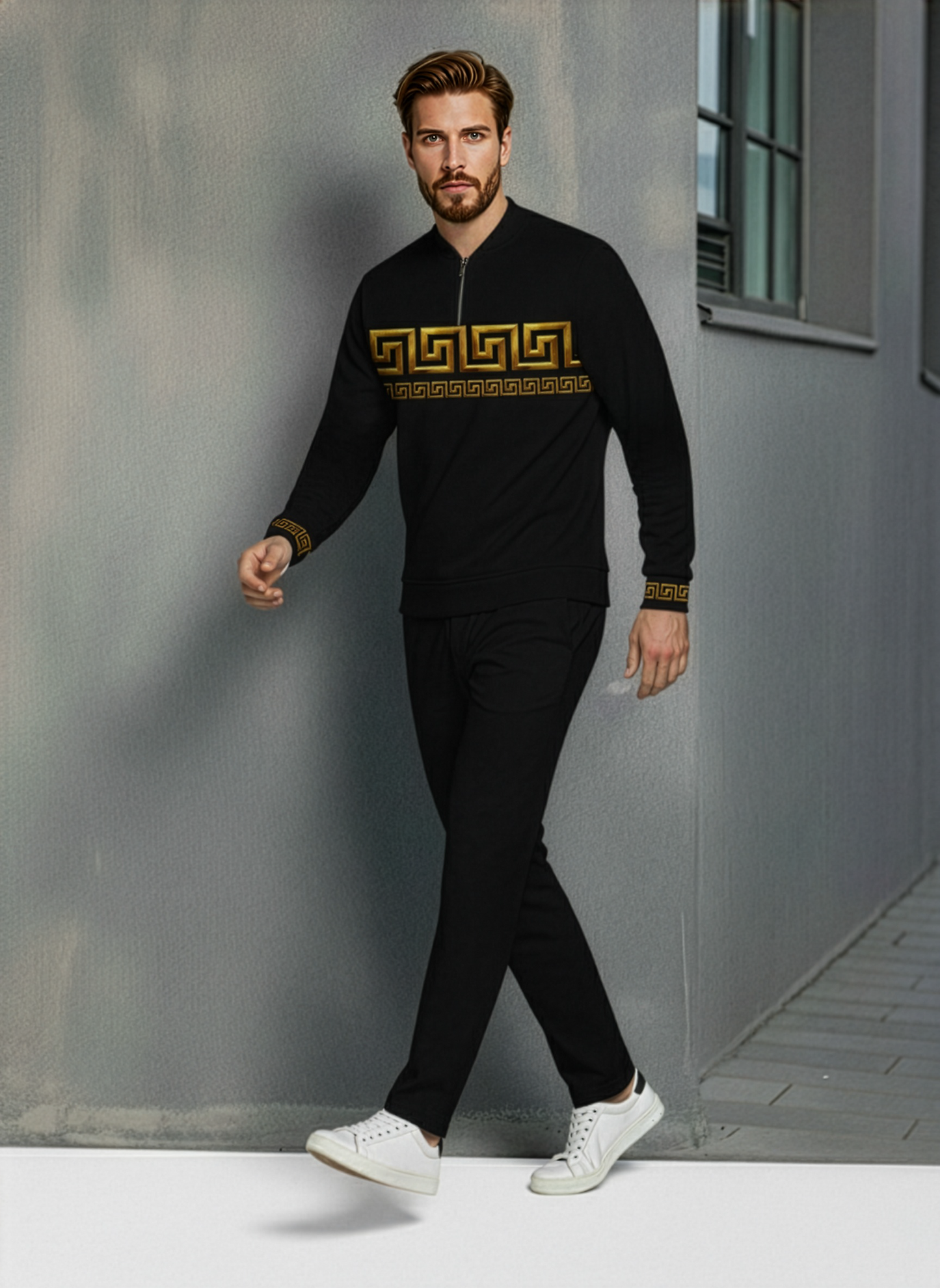 The Titan Half-Zip Sweater Set