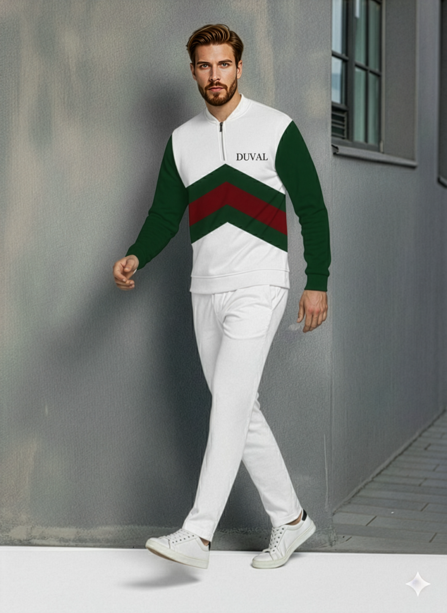 The Ivory Half-Zip Sweater Set