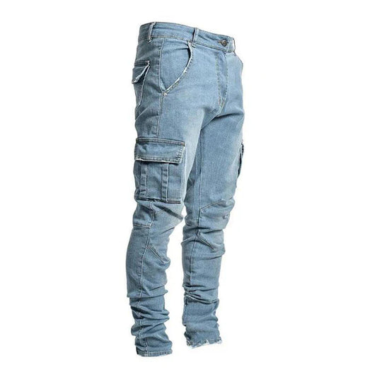 Casual Pocket Skinny Jeans