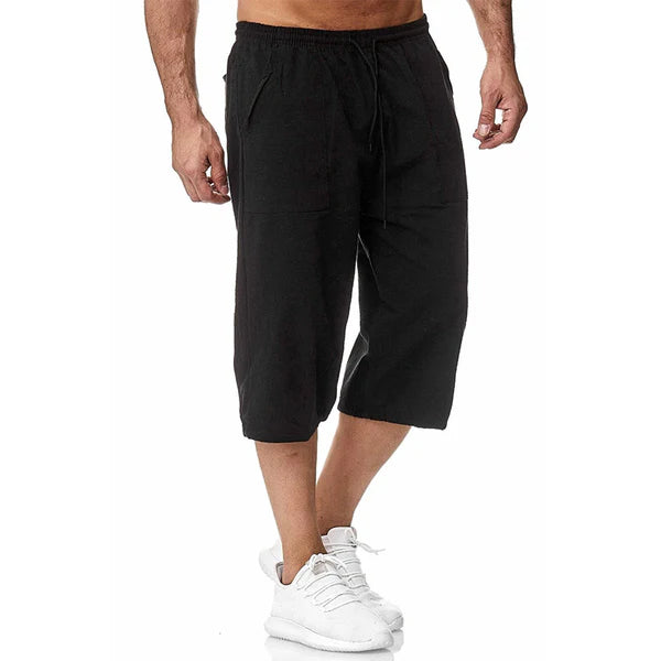 Cotton Linen Casual Sports Shorts