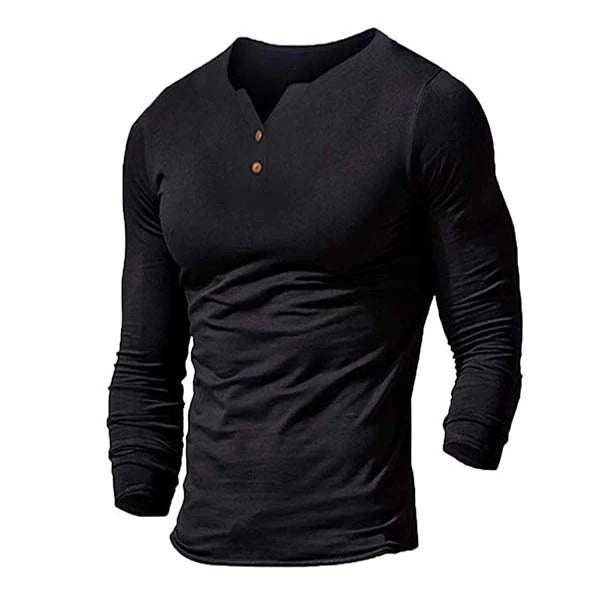 solid color long sleeve T-shirt