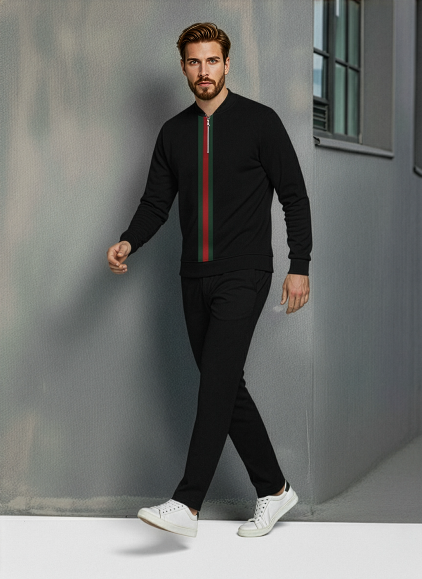 The Empire Half-Zip Sweater Set