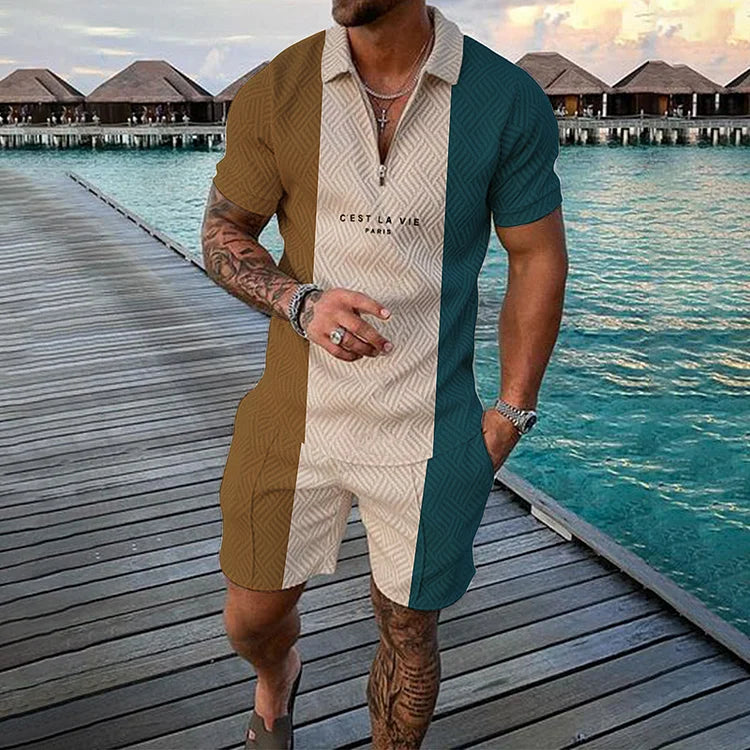 C'EST LA VIE Polo Shirt And Shorts Co-Ord - DUVAL