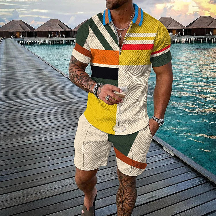 LeMickey Polo Shirt And Shorts Co-Ord - DUVAL