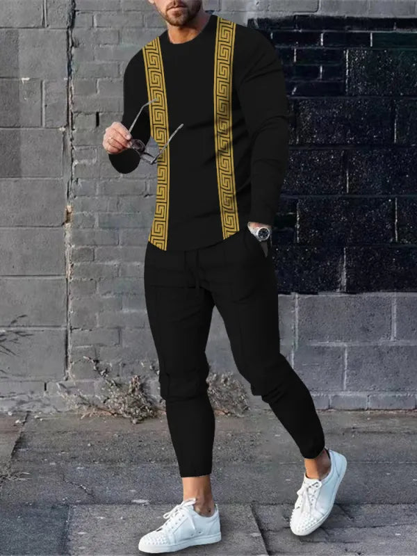 Long Sleeve Casual Two-piece Set - DUVAL