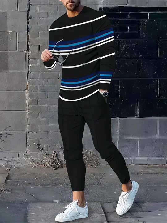 Long Sleeve Casual Two-piece Set - DUVAL