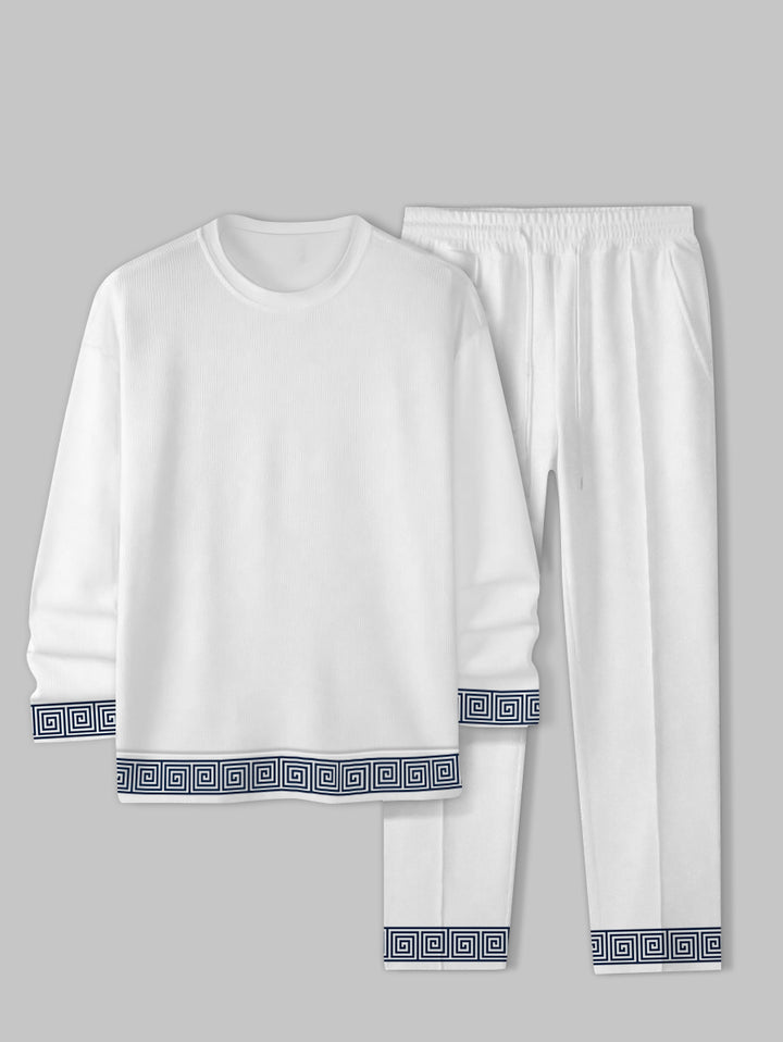 Long Sleeve Casual Two-piece Set - DUVAL