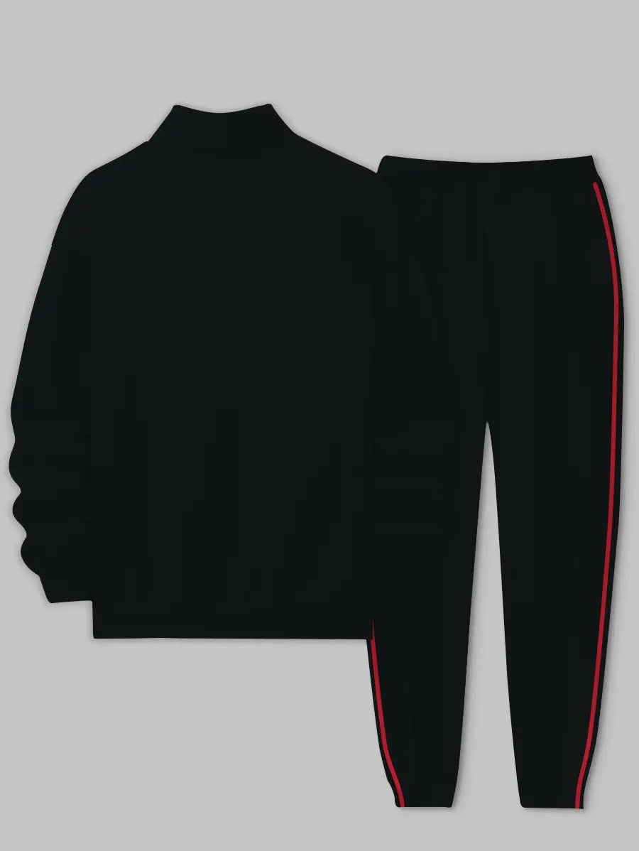 Relaxed Zipper Long Sleeve Two Piece Set - DUVAL