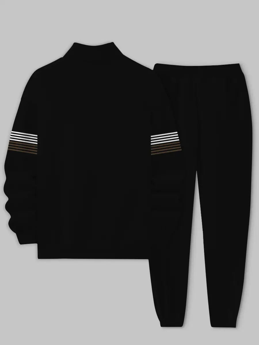 Relaxed Zipper Long Sleeve Two Piece Set - DUVAL