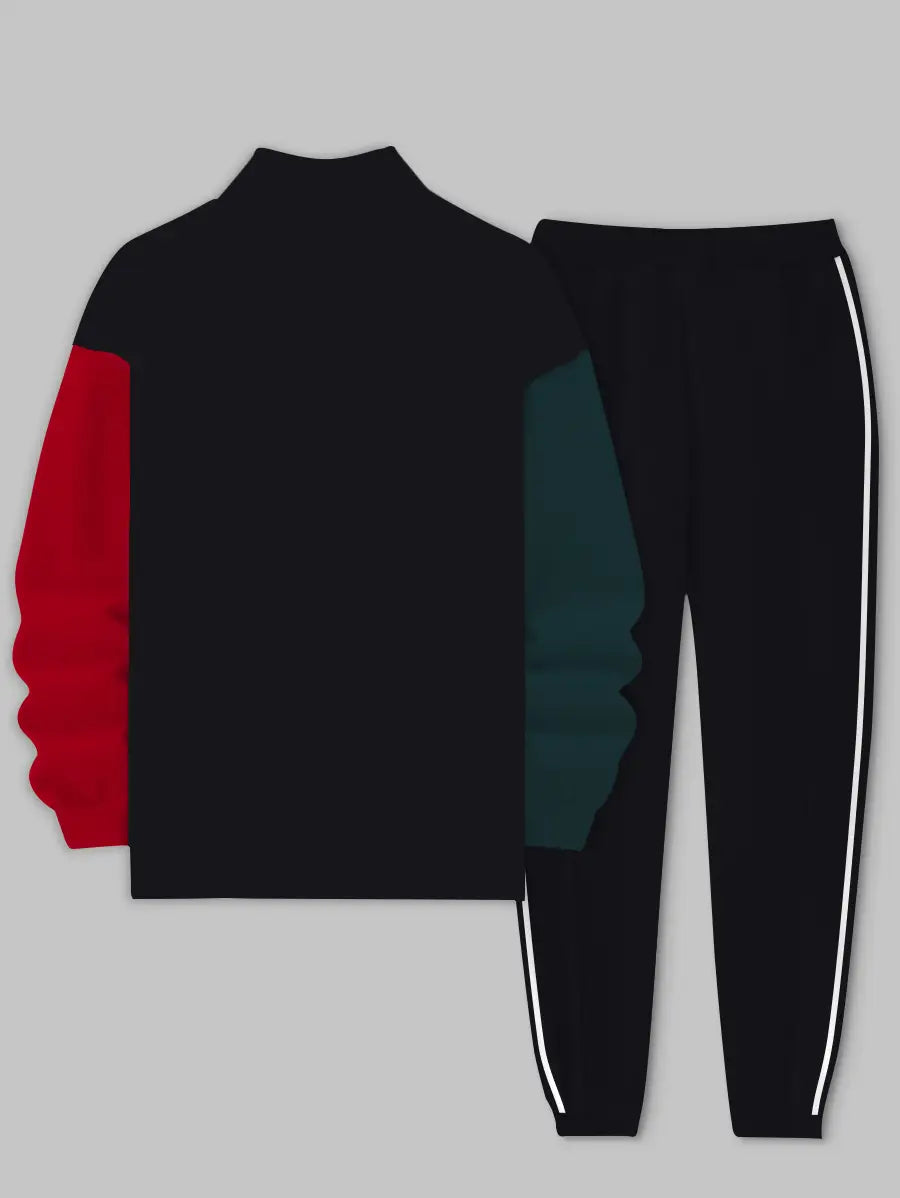 Relaxed Zipper Long Sleeve Two Piece Set - DUVAL