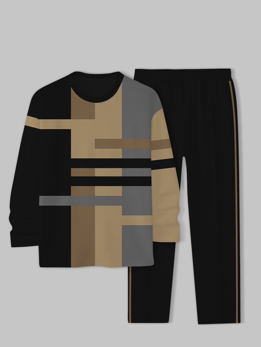 Long Sleeve Casual Two-piece Set - DUVAL