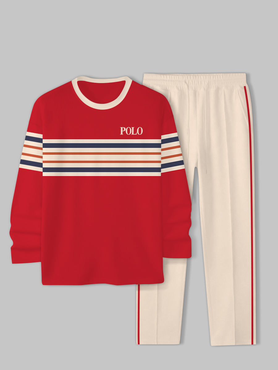 Long Sleeve Casual Two-piece Set - DUVAL