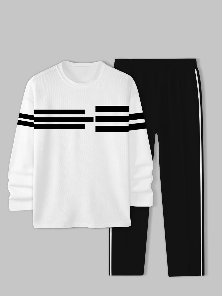 Long Sleeve Casual Two-piece Set - DUVAL