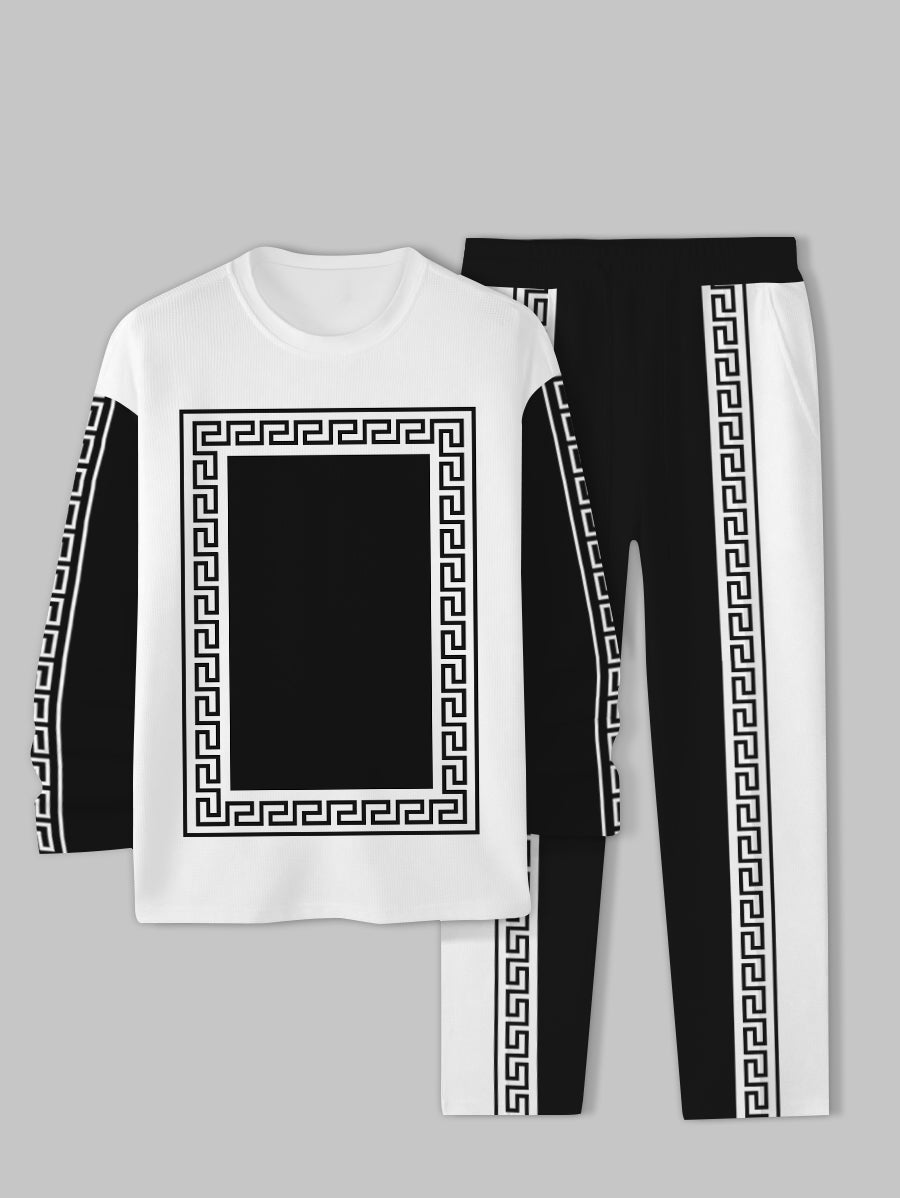 Long Sleeve Casual Two-piece Set - DUVAL