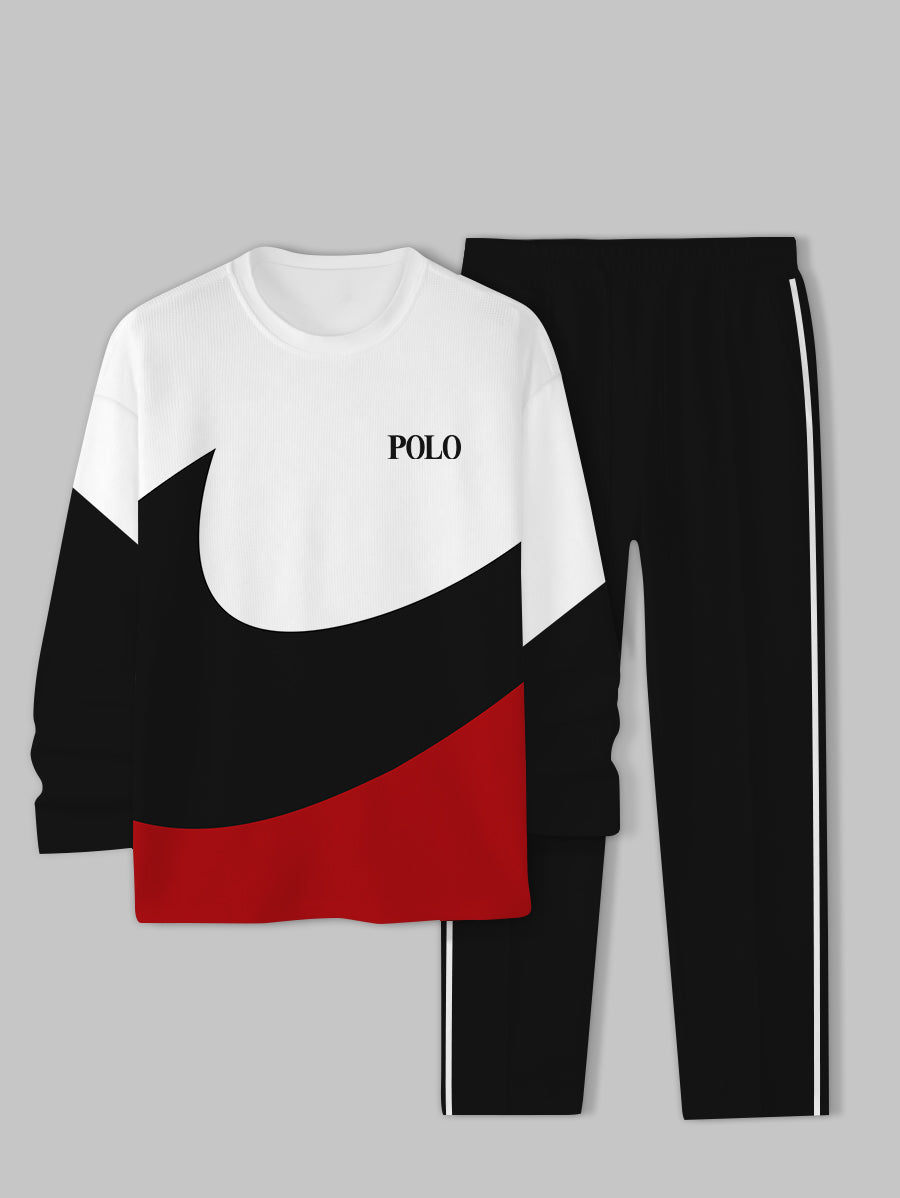 Long Sleeve Casual Two-piece Set - DUVAL