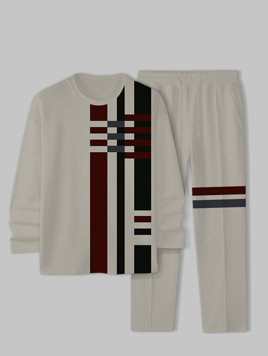 Long Sleeve Casual Two-piece Set - DUVAL