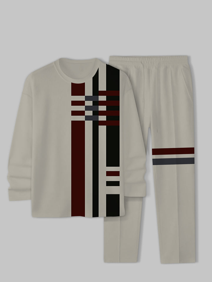 Long Sleeve Casual Two-piece Set - DUVAL