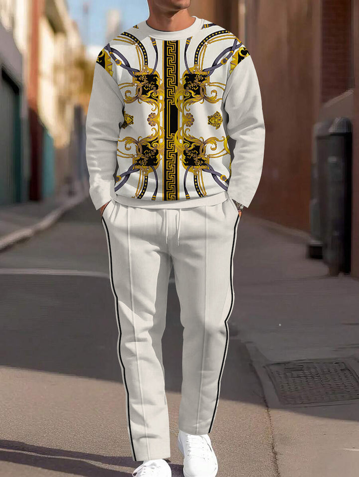 Long Sleeve Casual Two-piece Set - DUVAL